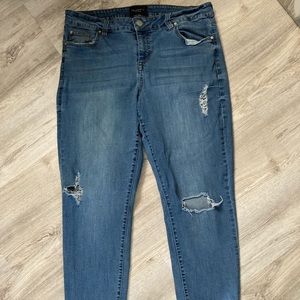 Celebrity pink girlfriend distressed jeans 16
